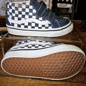 Kids Sk8-Mid Reissue V Checkerboard Shoe, Size 8.5